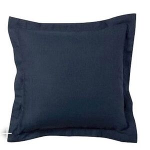 Pottery Barn Belgium Linen Navy Euro Pillow Shams- set of 2